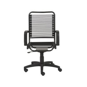 Bradley High Back Bungie Office Chair in Black with Graphite Frame and Black Base