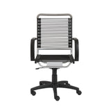 Bungie High Back Office Chair in Black with Aluminum Frame and Black Base