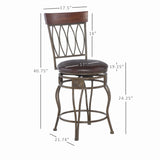 Four Oval Back Counter Stool 24