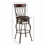 Four Oval Back Bar Stool 30