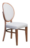 Regents 100% Polyester, Rubberwood Scandinavian Commercial Grade Dining Chair Set - Set of 2