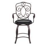 Crested Back Counter Stool 24