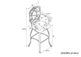 Crested Back Bar Stool 30