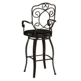 Crested Back Bar Stool 30