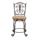 Gathered Back Counter Stool 24