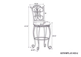 Gathered Back Bar Stool 30