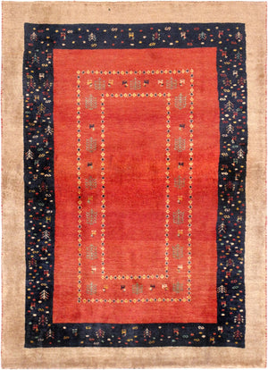 Pasargad Tribal Collection Hand-Knotted Lambs Wool Area Rug 028424-PASARGAD