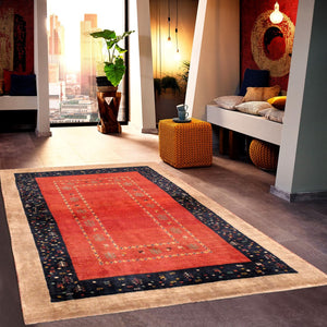 Pasargad Tribal Collection Hand-Knotted Lambs Wool Area Rug 028424-PASARGAD