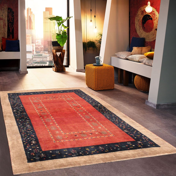 Pasargad Tribal Collection Hand-Knotted Lambs Wool Area Rug 028424-PASARGAD