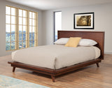 Alpine Furniture Gramercy Queen Platform Bed 1978-01Q Walnut Mahogany Solids & Veneer 71 x 89 x 41