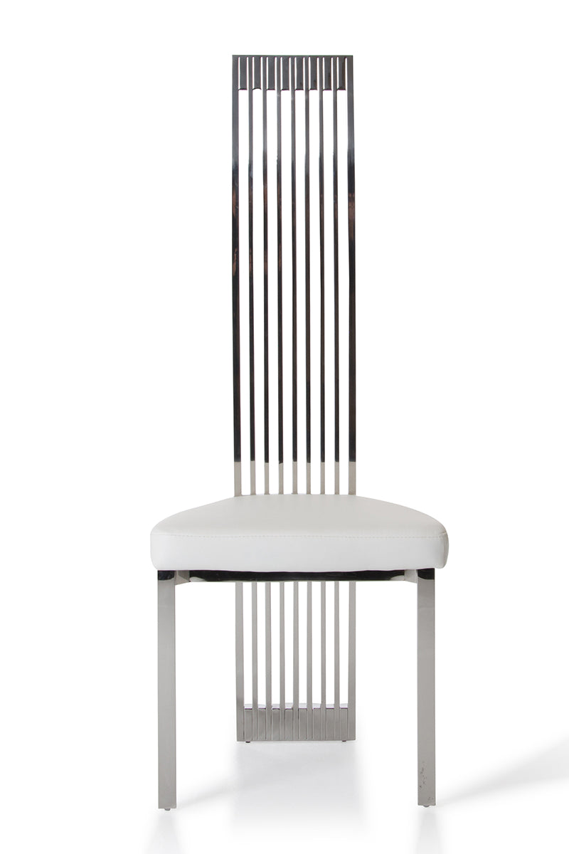 VIG Furniture Modrest Elise Modern White Leatherette Dining Chair VGVCB8372-WHT