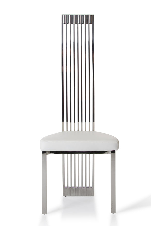 VIG Furniture Modrest Elise Modern White Leatherette Dining Chair VGVCB8372-WHT
