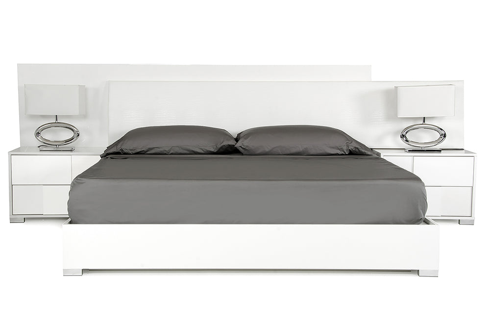VIG Furniture Modrest Monza Italian Modern White Bed VGACMONZA-BED
