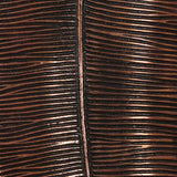 Lyerly Handcrafted Aluminum Medium Leaf Wall Decor, Raw Copper Noble House