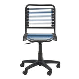 Bungie Low Back Office Chair in Blue Ombre with Matte Black Frame