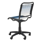 Bungie Low Back Office Chair in Blue Ombre with Matte Black Frame