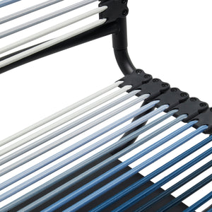 Bungie Low Back Office Chair in Blue Ombre with Matte Black Frame