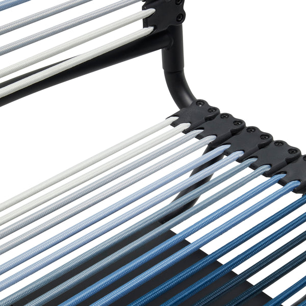 Bungie Low Back Office Chair in Blue Ombre with Matte Black Frame