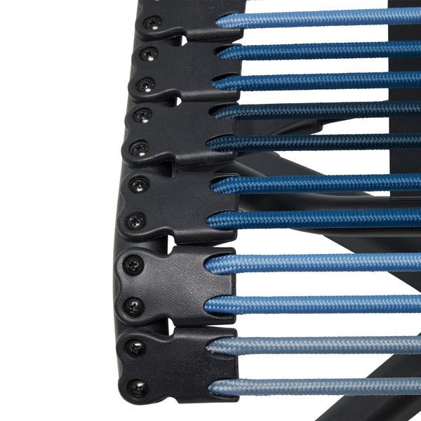 Bungie Low Back Office Chair in Blue Ombre with Matte Black Frame