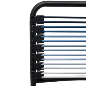 Bungie Low Back Office Chair in Blue Ombre with Matte Black Frame