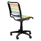 Bungie Low Back Office Chair in Rainbow with Matte Black Frame and Base
