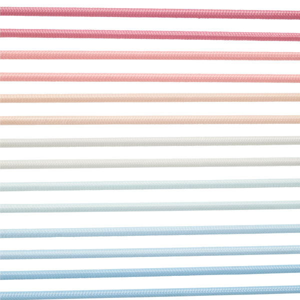 Bungie Low Back Office Chair in Blush/Blue Ombre with White Frame and Base