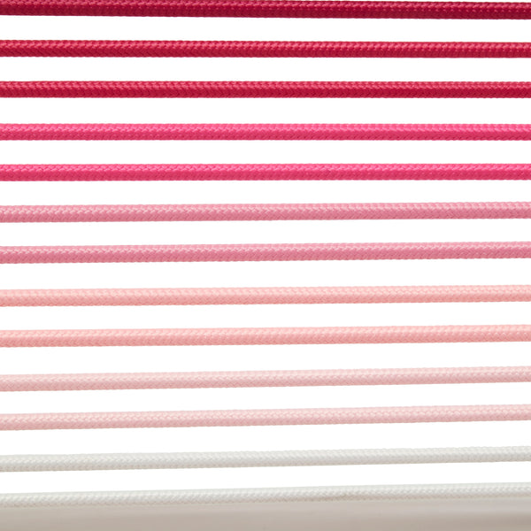 Bungie Low Back Office Chair in Blush with White Frame and Base