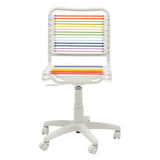 Bungie Low Back Office Chair in Rainbow with White Frame and Base