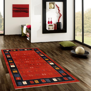 Pasargad Tribal Collection Hand-Knotted Lambs Wool Area Rug 030199-PASARGAD