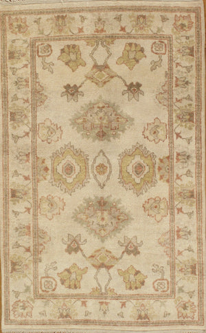 Pasargad Antique Oushak Collection Purple Lamb's Wool Area Rug PD-1221 4X6-PASARGAD