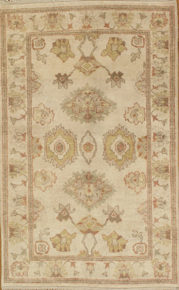 Pasargad Antique Oushak Collection Purple Lamb's Wool Area Rug PD-1221 4X6-PASARGAD