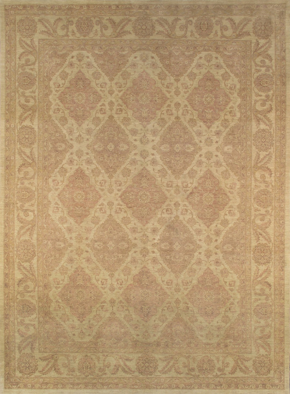 Pasargad Denver Hand-Knotted Beige Lamb's Wool Area Rug ' ' 033249-PASARGAD