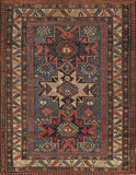 Pasargad Vintage Kazak Collection Red Lamb's Wool Area Rug 037194-PASARGAD