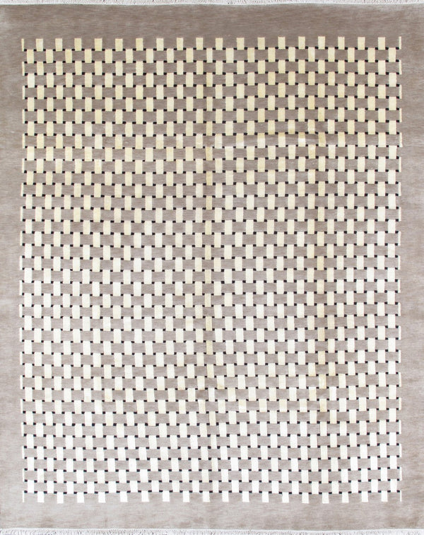 Pasargad Modern Modern Colletion Hand-Knotted Lamb's Wool Area Rug 037418-PASARGAD