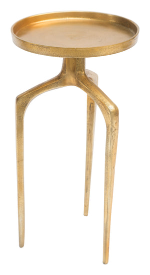 Zuo Modern Set Aluminum Modern Commercial Grade Accent Table Set Antique Gold Aluminum