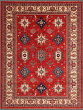 Pasargad Vintage Kazak Collection Red Lamb's Wool Area Rug 039959-PASARGAD