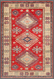 Pasargad Vintage Kazak Collection Red Lamb's Wool Area Rug 039987-PASARGAD