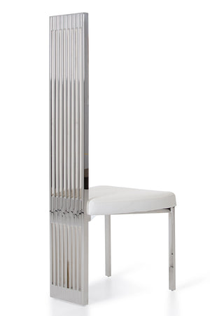 VIG Furniture Modrest Elise Modern White Leatherette Dining Chair VGVCB8372-WHT
