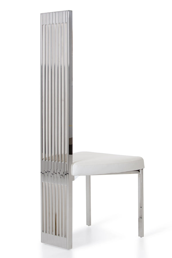 VIG Furniture Modrest Elise Modern White Leatherette Dining Chair VGVCB8372-WHT