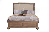 Melbourne California King Sleigh Bed w/Upholstered Headboard, French Truffle