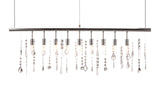 Zuo Modern Shooting Steel, Glass Modern Commercial Grade Ceiling Lamp Chrome, Clear Steel, Glass