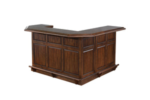 ECI Furniture Belvedere Return Bar Complete, Distressed Walnut  