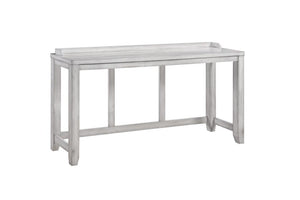 ECI Furniture Summer Winds K/D Theatre Bar, Sea Gull Gray White/Gray Hardwood solids and veneers