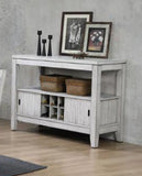 ECI Furniture Summer Winds Server, Sea Gull Gray White/Gray Hardwood solids and veneers