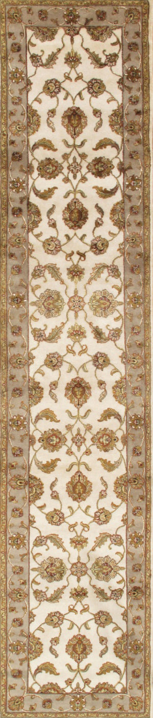 Pasargad Agra Collection Hand-Knotted Silk & Wool Area Rug PPS-77 2.06X10-PASARGAD