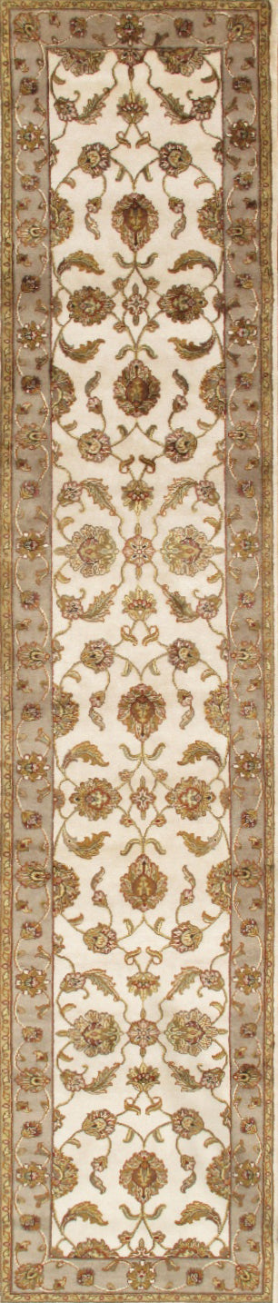 Pasargad Agra Collection Hand-Knotted Silk & Wool Area Rug PPS-77 2.06X10-PASARGAD