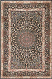 Azerbaijan Collection Hand-Knotted Pure Silk Area Rug '' , Coral