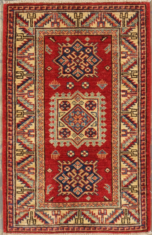 Pasargad Vintage Kazak Collection Red Lamb's Wool Area Rug 043777-PASARGAD