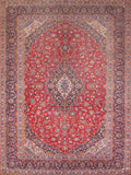 Pasargad Antique Azerbaijan Rust Lamb's Wool Area Rug 043916-PASARGAD