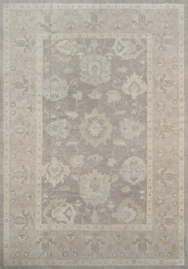 Pasargad Antique Oushak Collection Purple Lamb's Wool Area Rug 044067-PASARGAD